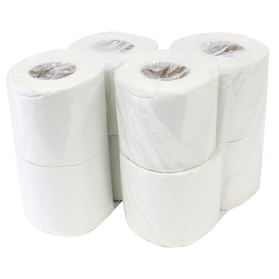 12 x Rolls Of White 2 Ply 200 Sheet Toilet Tissue Paper